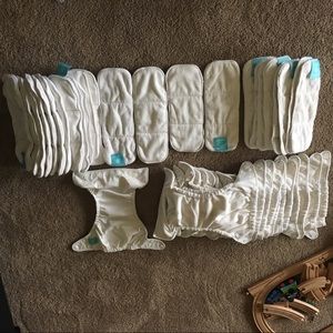 12 Charlie Banana Cloth Diapers & 24 Cloth Inserts